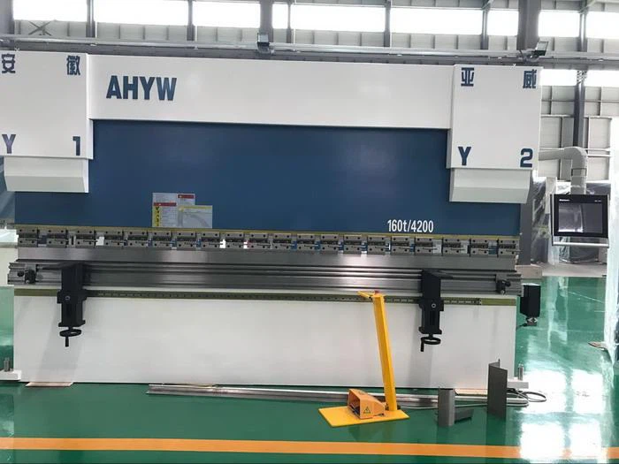 AHYW China Yawei 4 axis 160T4M plate bending machine china factory DA58T 2D Touch screen controller
