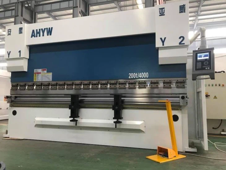 200T4M Yawei cnc synchro press brake 4 axis DA52S china  SHYW manufactures